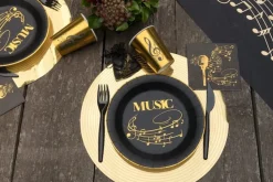 Music Gold Record Tallerkener, 10 stk