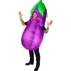 Oppblåsbar Aubergine Kostyme, Onesize
