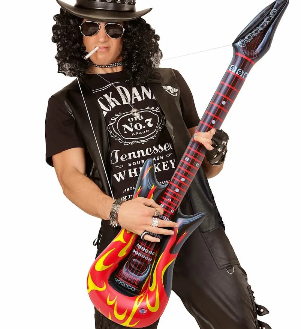 Oppblåsbar gitar Flames 105 cm