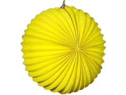 Papirlykt, gul kule