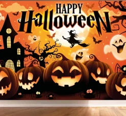 Party Bakgrunn Happy Halloween, Stoff 220x150 cm