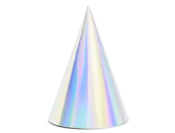 Partyhatter Iridescent, 6 stk