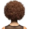 Parykk Afro Brun