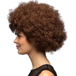 Parykk Afro Brun