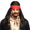 Parykk Tobias Pirat med Bandana og Perler