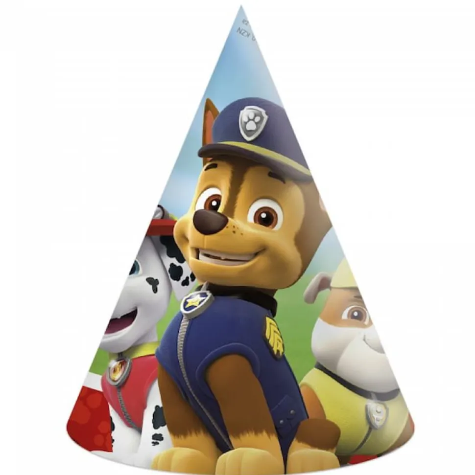 Paw Patrol Partyhatter, 6 stk