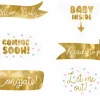 Photo Props Baby Shower, 6 stk, DIY