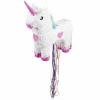 Piñata Pull Enhjørning Hvit
