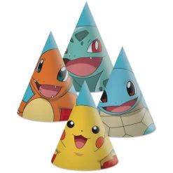Pokemon Partyhatter, 6 stk.
