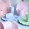 Rosa plastikk kopper, 4pk