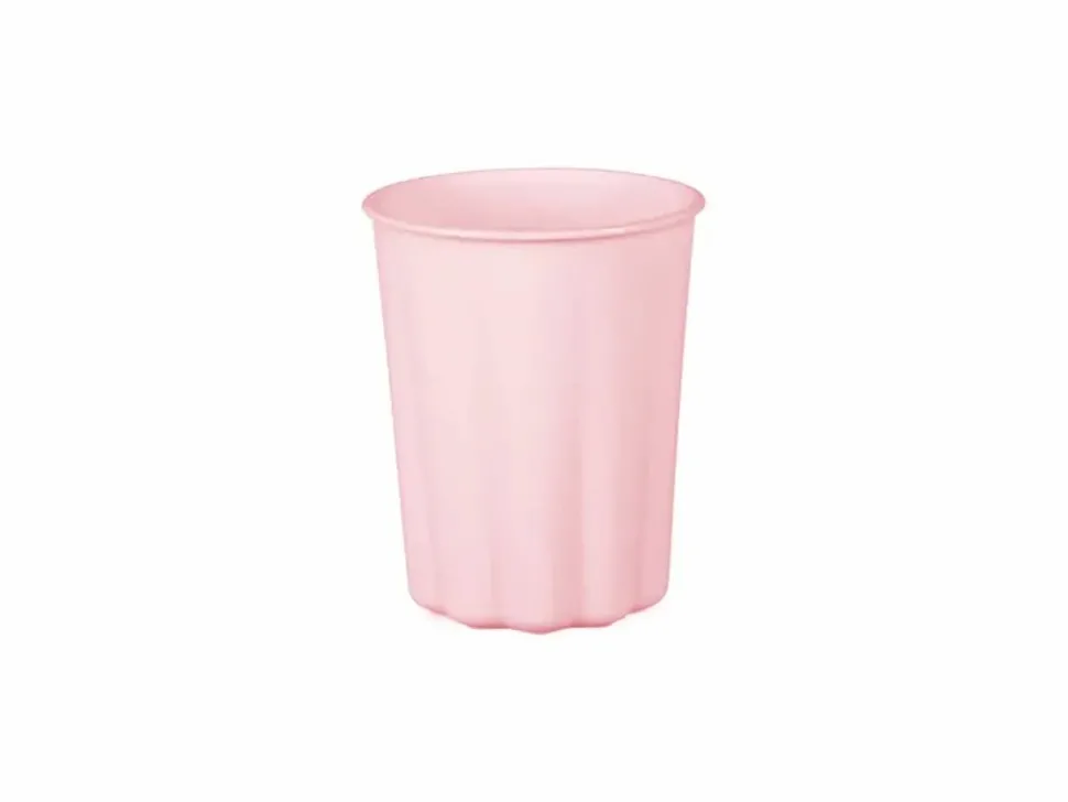 Rosa plastikk kopper, 4pk