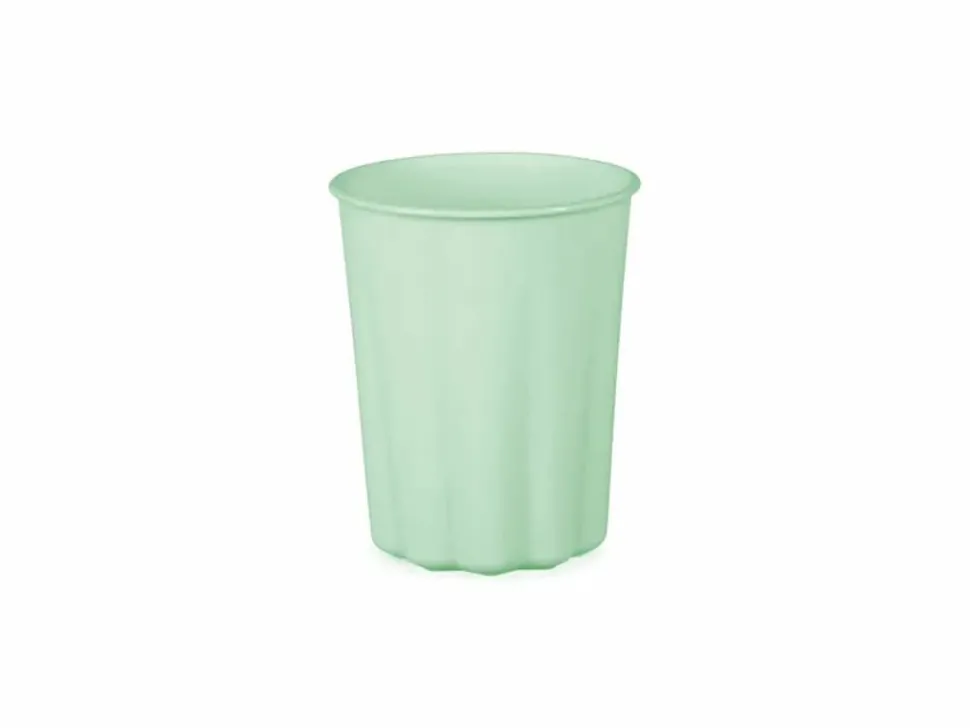 Salviegrønn plastikk kopper, 4pk
