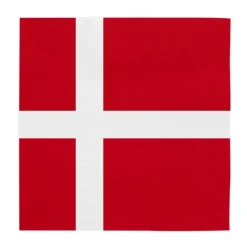 Servietter Danske flagg, 20 stk