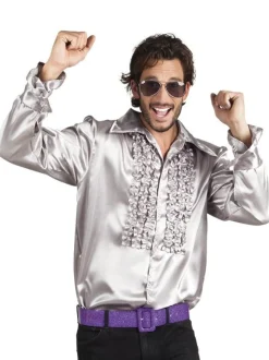 Sølv disco skjorte