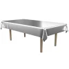 Sølv plastduk 137 x 274 cm