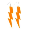 80s Neon Oransje UV Flash øredobber