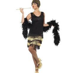 Sort & Gull Fringed Flapper