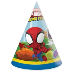 Spidey Partyhatter, 6 stk.