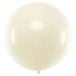 Stor kremhvit ballong, 1m