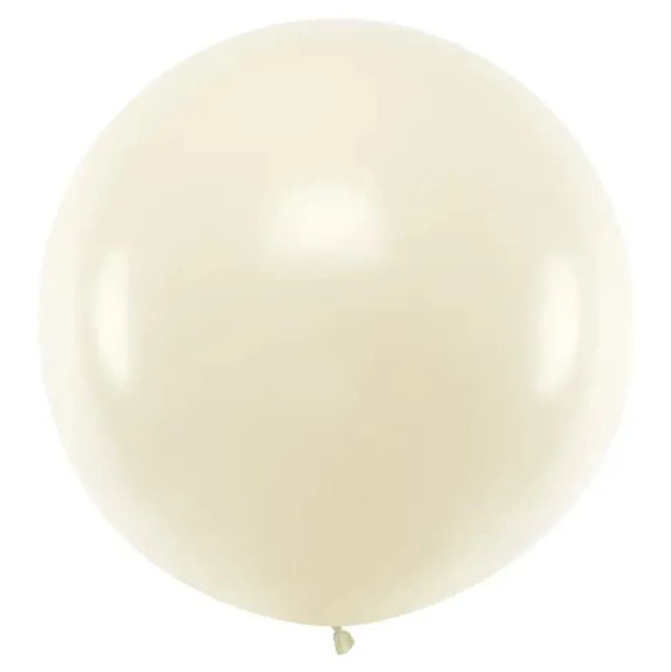 Stor kremhvit ballong, 1m