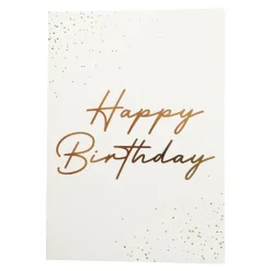 Stort bursdagskort A4 - Happy Birthday
