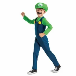 Super Mario Luigi Classic barnekostyme