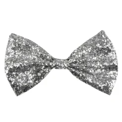 Tversoversløyfe Sølv Glitter