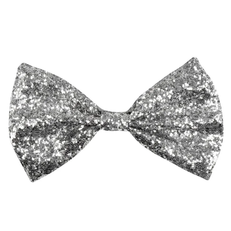 Tversoversløyfe Sølv Glitter