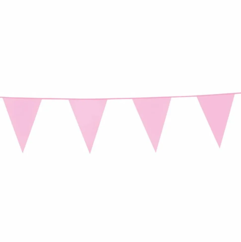 Vimpelrekke Lys Rosa 10m