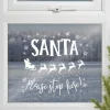 Vindusklistremerke Santa Please Stop Here