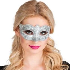 Øyemaske Venice Felina Sølv