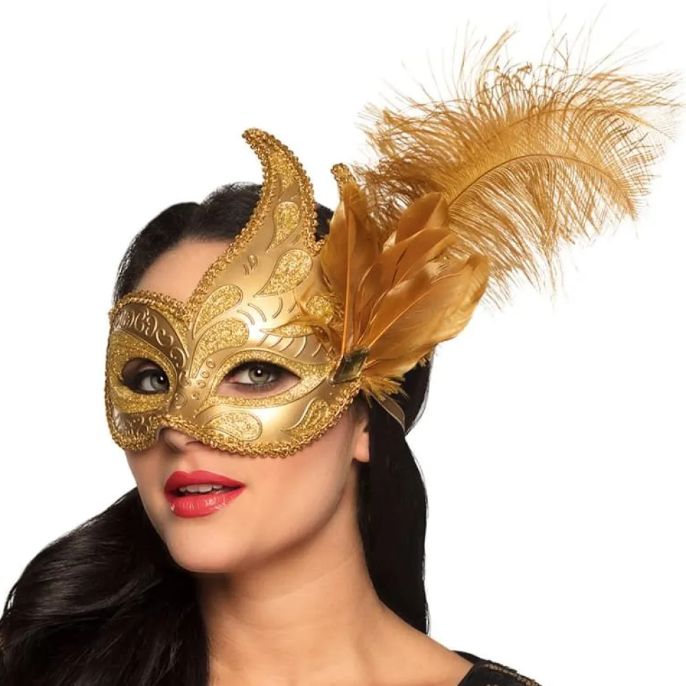 Øyemaske Venice Prezioso Gull